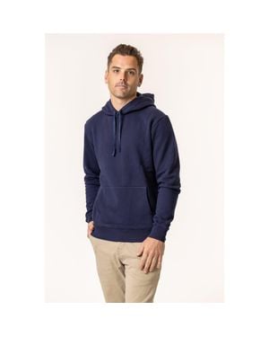 Vottera Organic Cotton Pullover Hoodies - Blue