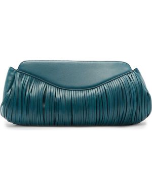 Mango Leather Clutch - Blue