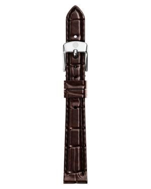 Michele Chocolate Croco-Calf Embossed Leather Strap 12-18Mm - Brown