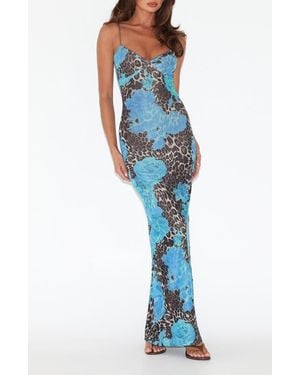 Tiger Mist Julianna Printed Maxi Dress - Blue