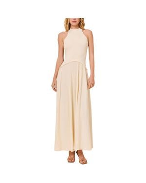 Solid & Striped The Isola Ribbed Drop Waist Maxi Dress - Natural