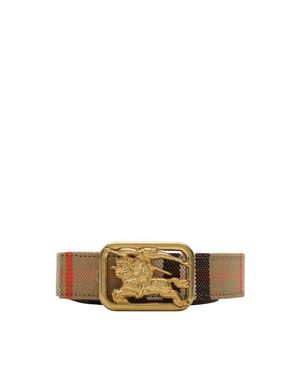 Burberry Reversible Check Rider Belt - Multicolor