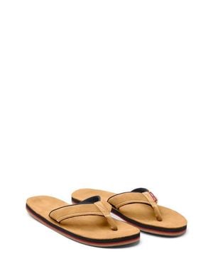 Hari Mari Pier Ii Leather Flip Flop - Natural