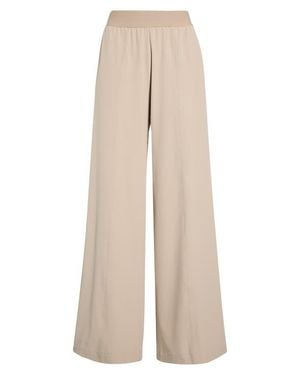 Zella Atlas Elastic Waist Wide Leg Pants - Natural