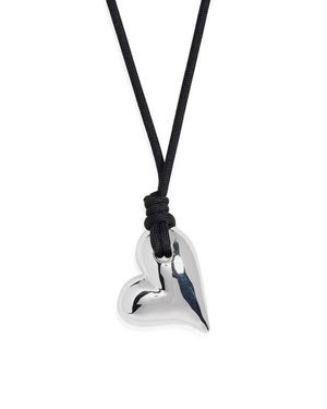 Jenny Bird Art Heart On A String Necklace - Black