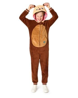 Opposuits Kids' Otter One Piece Hooded Jumpsuit - Orange
