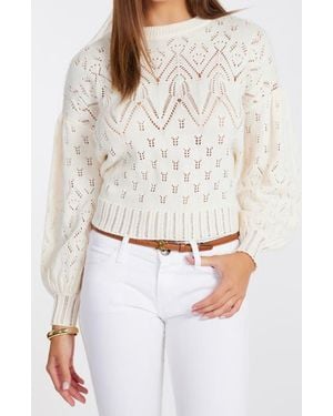 Bishop + Young Favorite Pointelle Sweater - White
