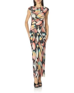AFRM Mylo Print Mesh Maxi Dress - Multicolor