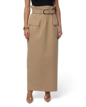 JLUXLABEL New Edge Cargo Skirt - Natural