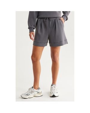 Zella Ultrasoft High Waist Knit Shorts - Gray