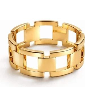 ADIBA Fusion Links Stainless Steel Ring - Metallic