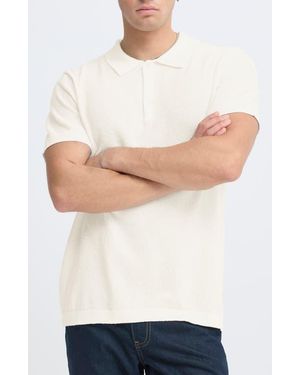 Casual Friday Cotton Blend Polo - White
