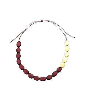 LIKHÂ Guija Wooden Necklace - Multicolor