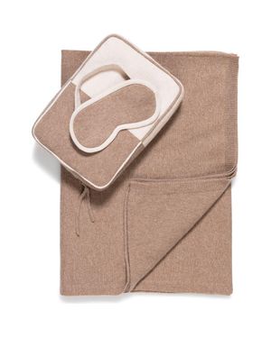 Sofiacashmere Sophia Cashmere Colorblock Travel Set - Brown
