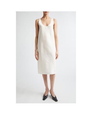 GIA STUDIOS Elio Silk Tank Dress - White