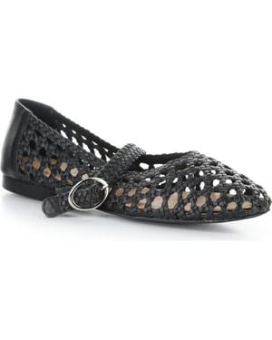 Bos. & Co. Wilda Mary Jane Flat - Black