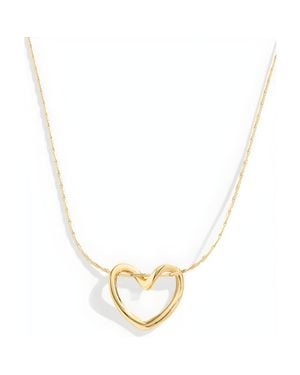 Mint & Lily Open Heart Necklace - Metallic