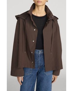 FRAME The Cropped Canopy Jacket - Black