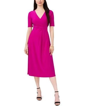 Chaus V-Neck Dress - Pink