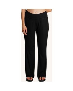 Nom Maternity Super Soft Rib Maternity Pants - Black
