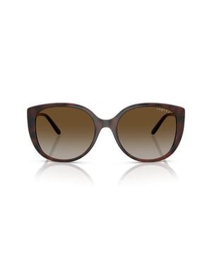 Vogue 55Mm Polarized Gradient Butterfly Sunglasses - Multicolor