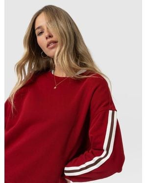 Saint + Sofia Victory Sweatshirt - Red