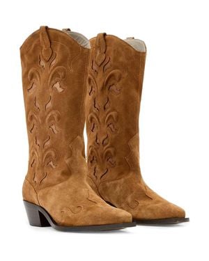 AllSaints Dolly Western Boot - Brown