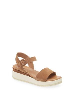 Cordani Arielle Ankle Strap Platform Wedge Sandal - Natural