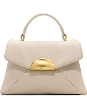 Ted Baker Poppy Moon Leather Top Handle Bag - Natural