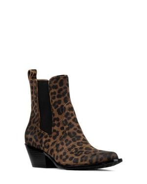 Donald J Pliner Tayden Western Chelsea Boot - Brown