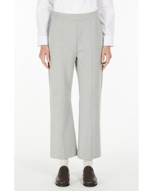 MM by Max Mara Burano Knit Ankle Pants - Gray