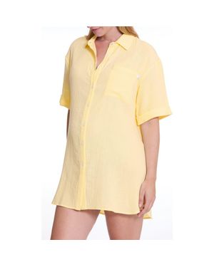 Cache Coeur Ice Cream Maternity Nightgown - Yellow