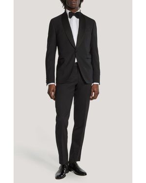 Jack Victor Ethan Shawl Collar Wool Tuxedo - Black