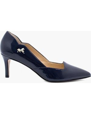 Cavalinho Dreamy Patent Leather Low Heel Pump - Blue