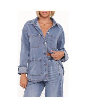 Petal & Pup Remy Denim Utility Jacket - Blue