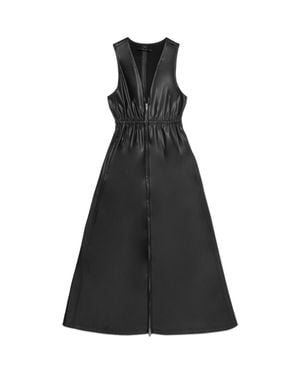 DELUC Dominic Faux Leather Maxi Dress - Black