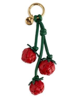 Madewell Woven Tomato Leather Bag Charm - Red