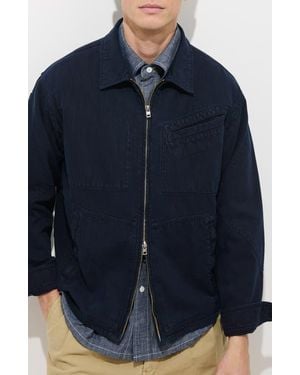 Alex Mill Andre Cotton Blend Twill Jacket - Blue
