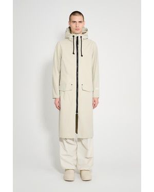 Stutterheim Stockholm Long Patch Matte Raincoat - Natural