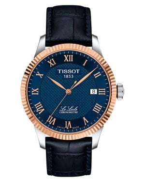 Tissot Le Locle Powermatic 80 Leather Strap Watch, 39.3Mm - Black