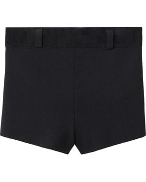 Mango Featuring Hailey Bieber Temaki High Waist Shorts - Black