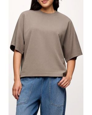 nuuds Street Cotton Blend T-Shirt - Gray