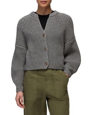 Prana Sunday River Short Cardigan - Gray