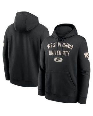 Nike West Virginia Mountaineers Club Fleece Fashion Hoodie - Black