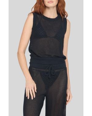 Project Social T Soleil Mesh Tank - Blue