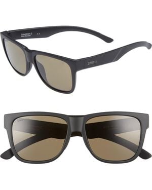 Smith Lowdown 2 55Mm Chromapop Polarized Square Sunglasses - Gray