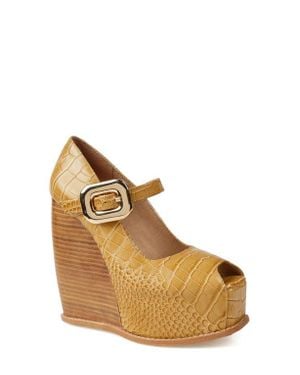 Zigi Philipah Peep Toe Platform Wedge Sandal - Natural