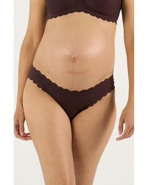 Cache Coeur Skin Low Waist Maternity Tanga - Black