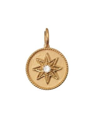 Sethi Couture Etoile Diamond Coin Pendant - Metallic