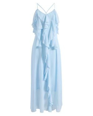 Vero Moda Camille Ruffle Detail Slipdress - Blue